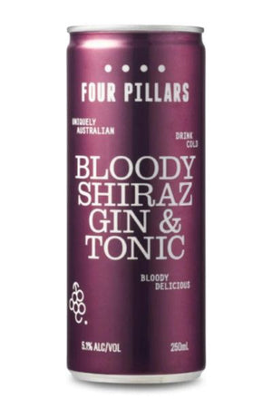 Four Pillars Bloody Shiraz Gin & Tonic 250mL 4 Pack