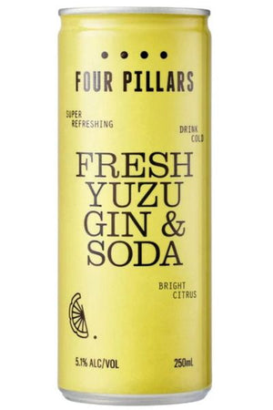 Four Pillars Fresh Yuzu Gin & Soda 250mL 4 Pack