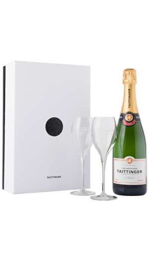 Champagne Taittinger Brut Nv 2 Glass pack